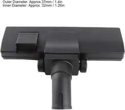 Dailygoods- Vloerborstel 360 Graden Draaibaar - Universele Bevestiging - Geschikt voor Stofzuiger met 32 mm Binnendiameter - Duurzaam Kunststof - Geschikt voor Tapijten en Harde Vloeren - Stofzuigerborstel — thumbnail 2