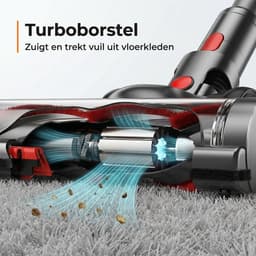 Zedar S900+ Steelstofzuiger draadloos 300Watt met 4 verschillende opzetstukken - Draadloze stofzuiger - zonder zak op accu- Vacuum cleaner — thumbnail 5