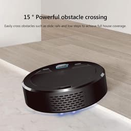 Compacte Robot stofzuiger. Desinfecterend licht. Door zijn compacte formaat past hij overal tussendoor. — thumbnail 3