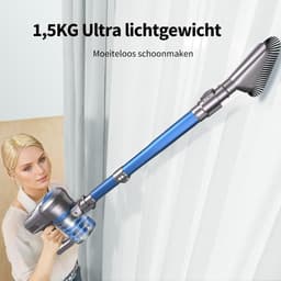 Draadloze Stofzuiger - Steelstofzuiger Accu - Huis Snel Schoon - 23kPa Zuigkracht - 35 Min Looptijd - Blauw — thumbnail 4