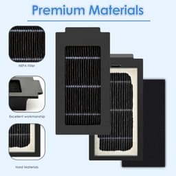 6 Stuks HEPA Filters voor Ecovacs Deebot T50 Omni / T50 Pro / T50 Pro Omni / T50 Max Pro Omni / T30C Omni Robotstofzuiger - Vervangingsfilters door PromoHome — thumbnail 5