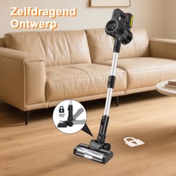 Oplaadbare Handstofzuiger Draadloos - met Borstel - LED-verlichting - Voor Huisdierenhaar, Auto en Meubels — thumbnail 5
