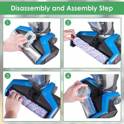5-delige Accessoireset geschikt voor Bissell Crosswave - 2x Borstelrol - 2x HEPA Filter - 1x Krabber - Reserveonderdelen voor Pet Pro & Cordless - Multi-Surface — thumbnail 2