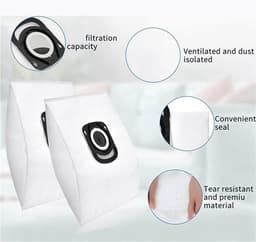 15 stuks Vervangende filterzakken - voor robotstofzuigers -compatibel met Rowenta ZR200520/540/720/ZR200540/ZR200720/RO64xx/RO63xx/RO68xx/RO39x — thumbnail 5