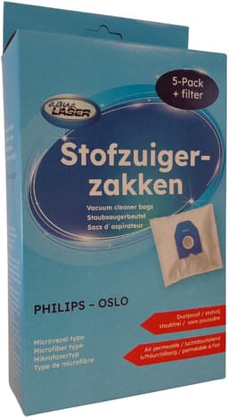Aqua Laser Stofzuigerzakken - 30 stuks - incl. 6 filters - geschikt voor Philips stofzuiger — thumbnail 1