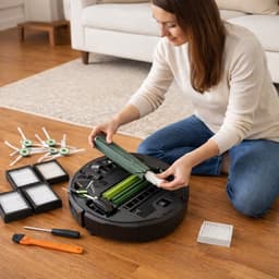 Home & Marker - Onderhoudskit geschikt voor iRobot Roomba E & i-Serie - E5, E6, E7, i1, i1+, i2, i3+, i4, i4+, i6, i6+, i7, i7+, i8, i8+ - 14-delige Vervangingsset - Met Filters, Zijborstels & Rolborstels - IFRESH — thumbnail 2