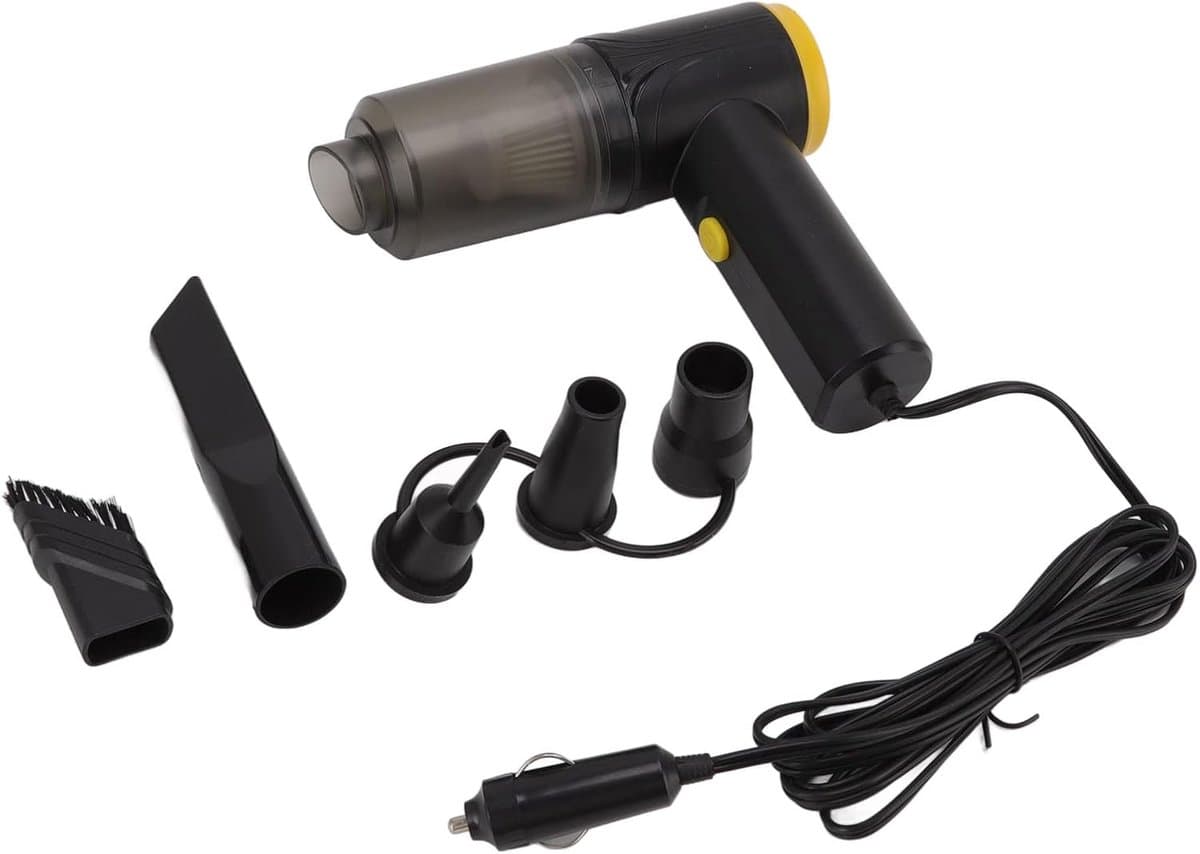 Auto Stofzuiger - Draagbare Zuiger - Auto Interieur Reinigen - Krachtige Zuigkracht 12000 Pa - 12 V - Zwart — afbeelding 1
