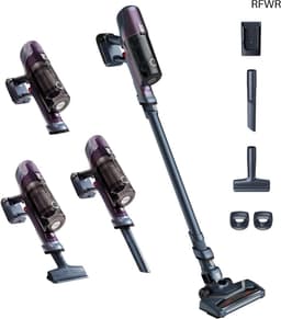 Draadloze steelstofzuiger - Lichtgewicht reiniger - Huishouden schoonmaken - Verwisselbare batterij - 45 minuten looptijd - Paars — thumbnail 1