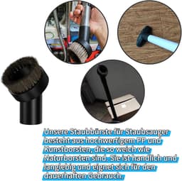 7-delige stofzuigermondset, universele zuigmondenset, stofzuigeraccessoires, multifunctioneel mondstuk en borstelset, universele borstel voor auto, tapijt-accessoires, geschikt voor Kärcher, Miele — thumbnail 3