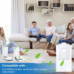 8 stuks VCA-RDB95 Stofzakken Vervanging voor SAMSUNG Jet Bot AI+ / Jet Bot+/Op maat gemaakte Jet Bot Combo AI Stofzuiger Station- Jet Bot Stofzak Accessoires Onderdelen — thumbnail 2
