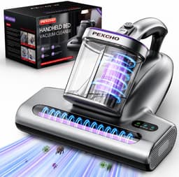 Pexcho Matrasreiniger met UV-C & 65°C Hete Lucht – 15000Pa Zakloos Stofzuiger voor Matras Tapijt Slaapkamer – Anti-Allergie HEPA Filter Huisstofmijtverwijderaar — thumbnail 1