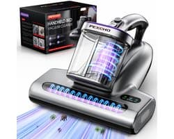 Pexcho Matrasreiniger met UV-C & 65°C Hete Lucht – 15000Pa Zakloos Stofzuiger voor Matras Tapijt Slaapkamer – Anti-Allergie HEPA Filter Huisstofmijtverwijderaar