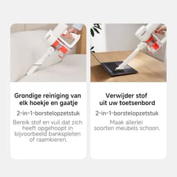 Xiaomi G20 Lite Steelstofzuiger | Steelstofzuiger | 18000Pa zuigkracht | Snoerloos | 2.4kg | 0.55L stofreservoir | Meerdere accessoires — thumbnail 2