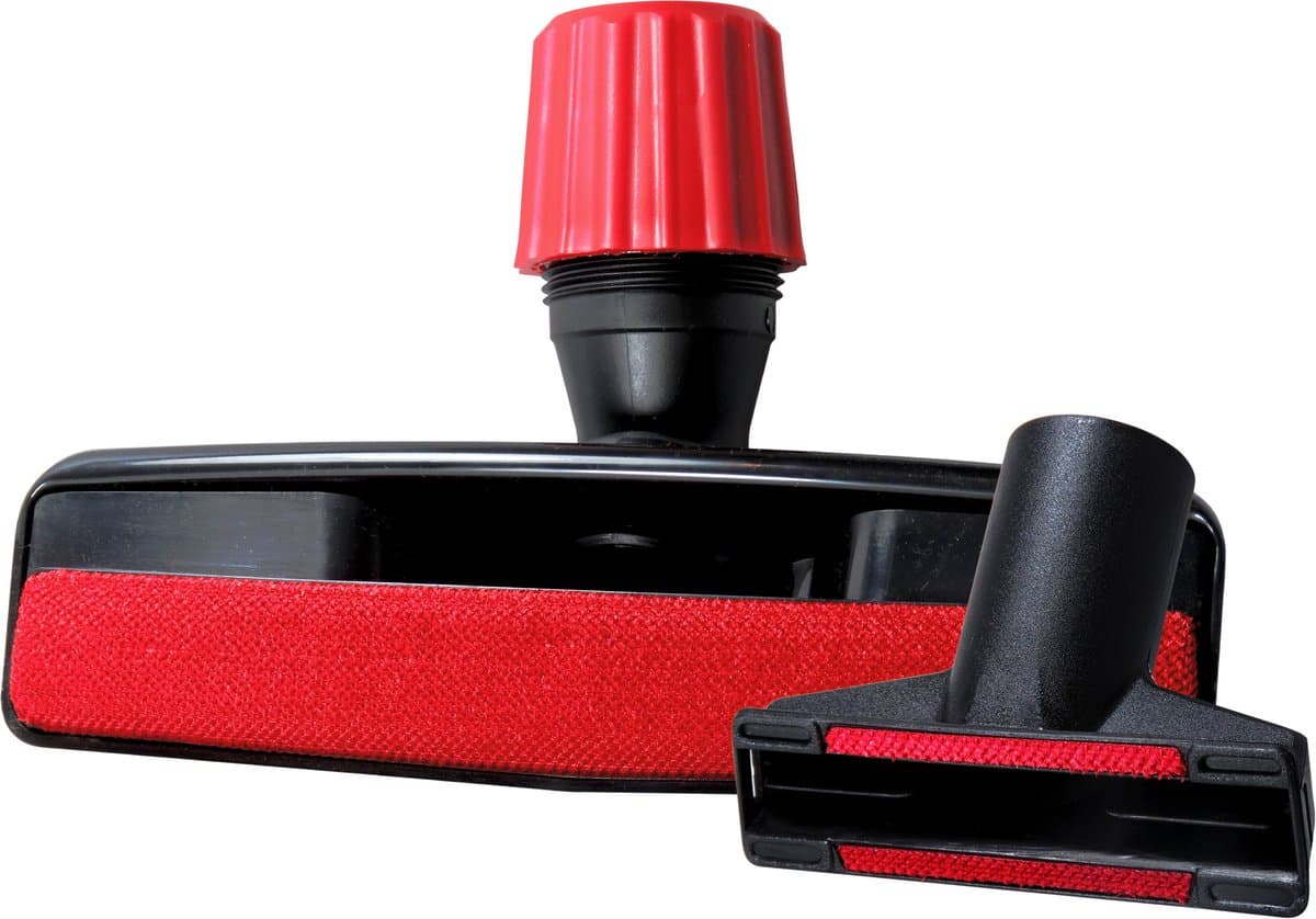 Dparts grote dierenhaarborstel én kleine zuigmond met rode strip - geschikt voor dierenharen, hondenharen, hondenhaar, kattenhaar verwijderen - stofzuigervoet, borstel, opzetstuk, hulpstuk, accessoire, stofzuigerborstel, stofzuigermondstuk, mondstuk — afbeelding 1