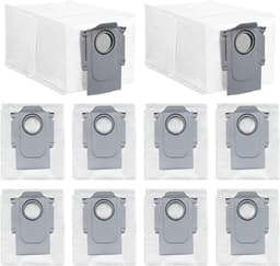 10 x Stofzuigerzakken geschikt voor Roborock Q Revo / P10/P20/V20/S8 - stofzak vervanging — thumbnail 1