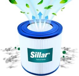 Sillar stofzuigerzakken, synthetisch, 3 lagen filtering, 5 stuks + wasbaar filter met stekker, F8, vervangers voor Karcher series A, K, WD, SE, MV, WD2, WD3 — thumbnail 5