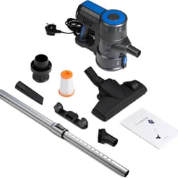 StayPowered 2-in-1 Bedrade Stofzuiger - Krachtige Zuigkracht - Cycloon HEPA-Filtersysteem - Lichtgewicht Aluminium Design - 5 m Kabellengte - Eenvoudige Bediening - Wasbaar Filter - Zwart - Levering Sneller dan Aangegeven! — thumbnail 3