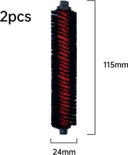 2 stuks Geschikt voor Roborock S7 MaxV Ultra/S7 Pro Ultra/S8 Pro Ultra/G10S - Reinigingsborstel - krachtige, verwijderbare, gemakkelijk schoon te maken--zwart — thumbnail 5