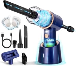 Draadloze Handstofzuiger – 3-in-1 – Oplaadbaar – Mini Stofzuiger en Persluchtblazer – Voor Huis, Auto en Huisdierenhaar — thumbnail 1