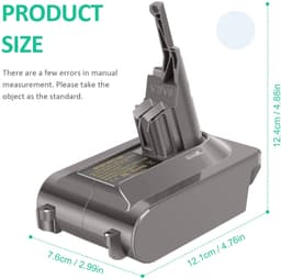Accu-adapter voor Dyson V7 en V8, Vervangingsoplossing voor Bosch Batterijen — thumbnail 2