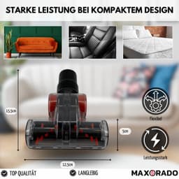 Mini-turboborstel voor dierenharen, pluisjes, stofzuiger, 32 mm, 35 mm, dierenhaarborstel, opzetstuk, compatibel met,,,, reserveonderdeel — thumbnail 5