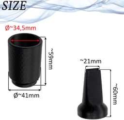 Set van 3 Zuigmondjes + Adapter voor Ø35 mm Slang - Geschikt voor Miele Stofzuiger — thumbnail 2