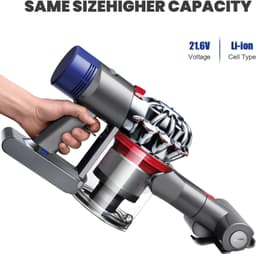 V8 Accu, Reserveaccu voor Compatibel voor V8 Absolute Animal Fluffy Motörhead Exclusive Handstofzuiger (2 Filters + 1 Schroevendraaier + 3 Schroeven + 1 Borstel) — thumbnail 4