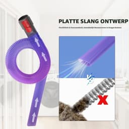 Kierenzuigmond - Flexibel - 85 cm - Paars — thumbnail 3
