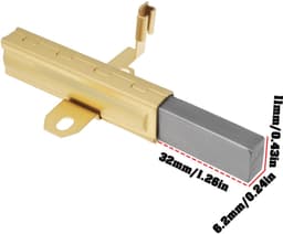 Stofzuigermotor koolborstels - 32 x 11 x 6,2 mm - 2 stuks — thumbnail 2