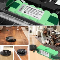 Stofzuigeraccu - 14,4V - 5200mAh - Li-ion — thumbnail 2