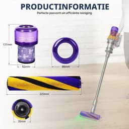 Borstelrolset - Zachte rol - Met 2 HEPA-filters — thumbnail 2