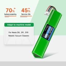 Stofzuigeraccu - 6800 mAh - Geschikt voor Neato D8 D9 D10 — thumbnail 5