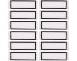(12 stuks) HEPA-filter gescht voor Roborock S6 Pure S6 E4 S4 Max S6 MaxV S5 S5 Max S4 E2 E3 E4 E5 E20 E25 E35 S50 S65, Robotic Stofzuiger Filter Accessoire Kit, Vervangende Onderdelen 12 Filters