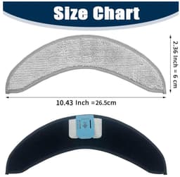 4 Stuks Wasbare Natte Dweilpads geschikt voor iRobot Roomba Combo j7+ en Combo j9 + - Stofzuiger onderhoud en reinigings accessoires — thumbnail 2