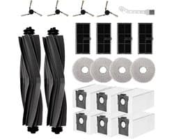 21 stuks accessoires gescht voor Dreame L40 Ultra/X40 Ultra Complete/X40 Master/Mova P50 Pro Ultra robotstofzuiger, reserveonderdelen, accessoireset, hoofdborstel, stofzak, zijborstels