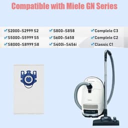 Geschikt voor Miele menor GN ClassicC1 Complete stofopvangzak C2/C3 S2/S5/S8 stofzuigers, 20 stuks — thumbnail 2