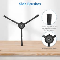15 Stuks Accessoires geschikt voor Eufy Clean X8 Pro - Stofzuiger onderdeel - 1 hoofdborstel, 4 zijborstels, 2 wasbaar filters, 4 doeken, 4 stofzaken — thumbnail 4