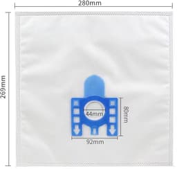 10stuks Stofzuigerzakken - Geschikt Voor Miele complete C3 - Complete C2 Black Pearl Stofzuiger Modellen - Geschikt voor Miele GN - classic C1 - Wit en blauw — thumbnail 2
