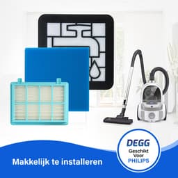 DEGG® - Filterset Geschikt voor Philips PowerPro Compact, Active & City Series - Vervangt FC8010/01 - 3-in-1 Kit — thumbnail 5