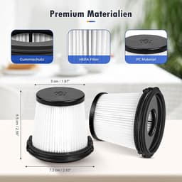 4 stuks filter-reserveonderdelen Geschikt voor Shark Detect Pro IW3611DE / IW3611EU / IW1611DE / BU3521EU/ BU1120EU draadloze stofzuiger, wasbaar filter voor het filteren van stofreservoir, stof en — thumbnail 2