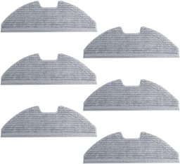 Dweilpad - geschikt voor Eufy Robovac G10 G30 Hybrid - Reserveonderdelen - vervangingskoppen - machinewasbaar - herbruikbare - Grijs - 6 stuks — thumbnail 1