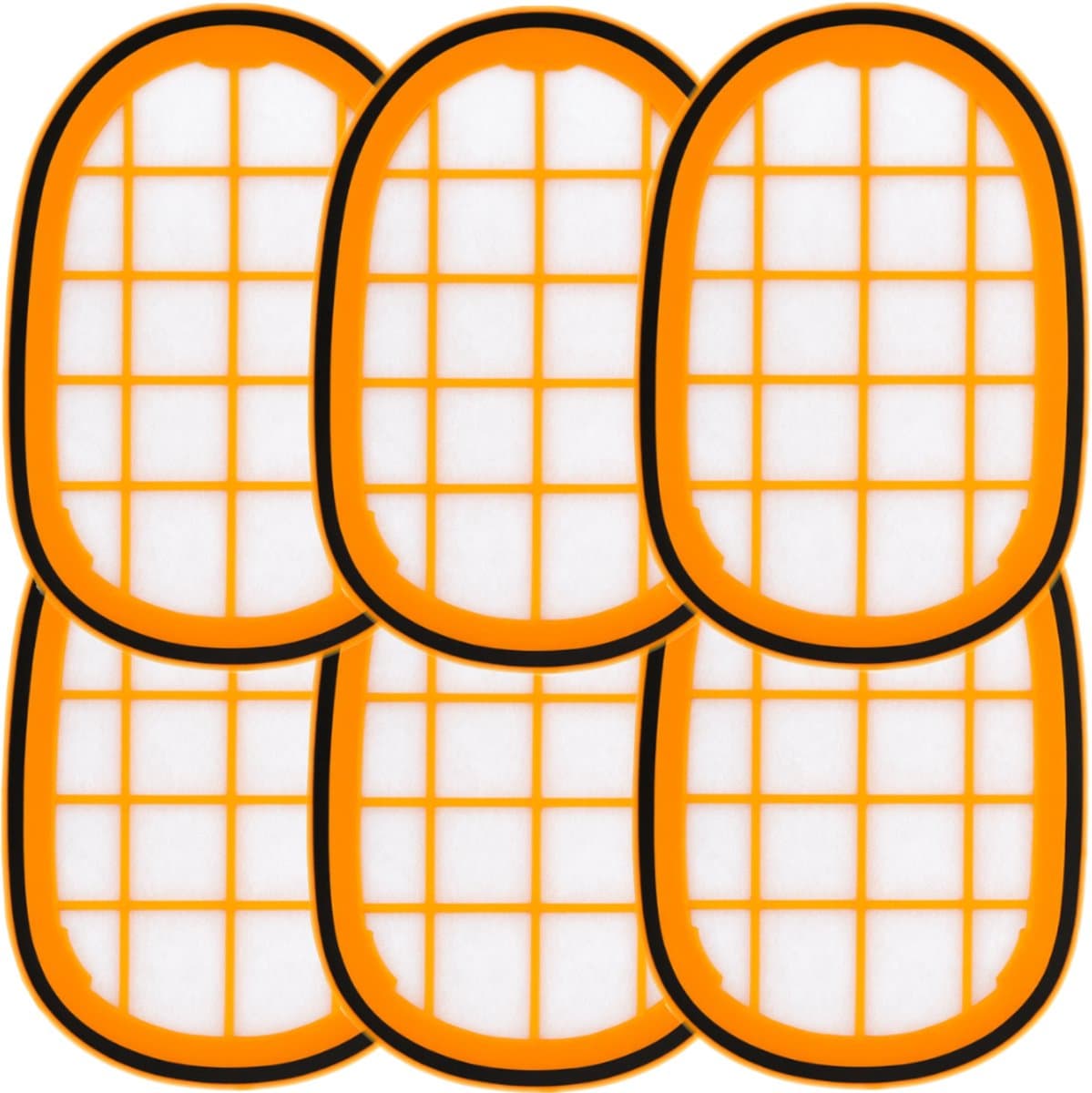 6x Filter geschikt voor Philips SpeedPro Max 8000 serie FC5005/01, CP0663/01 Vervanging Schuimrubber onderdeel — afbeelding 1