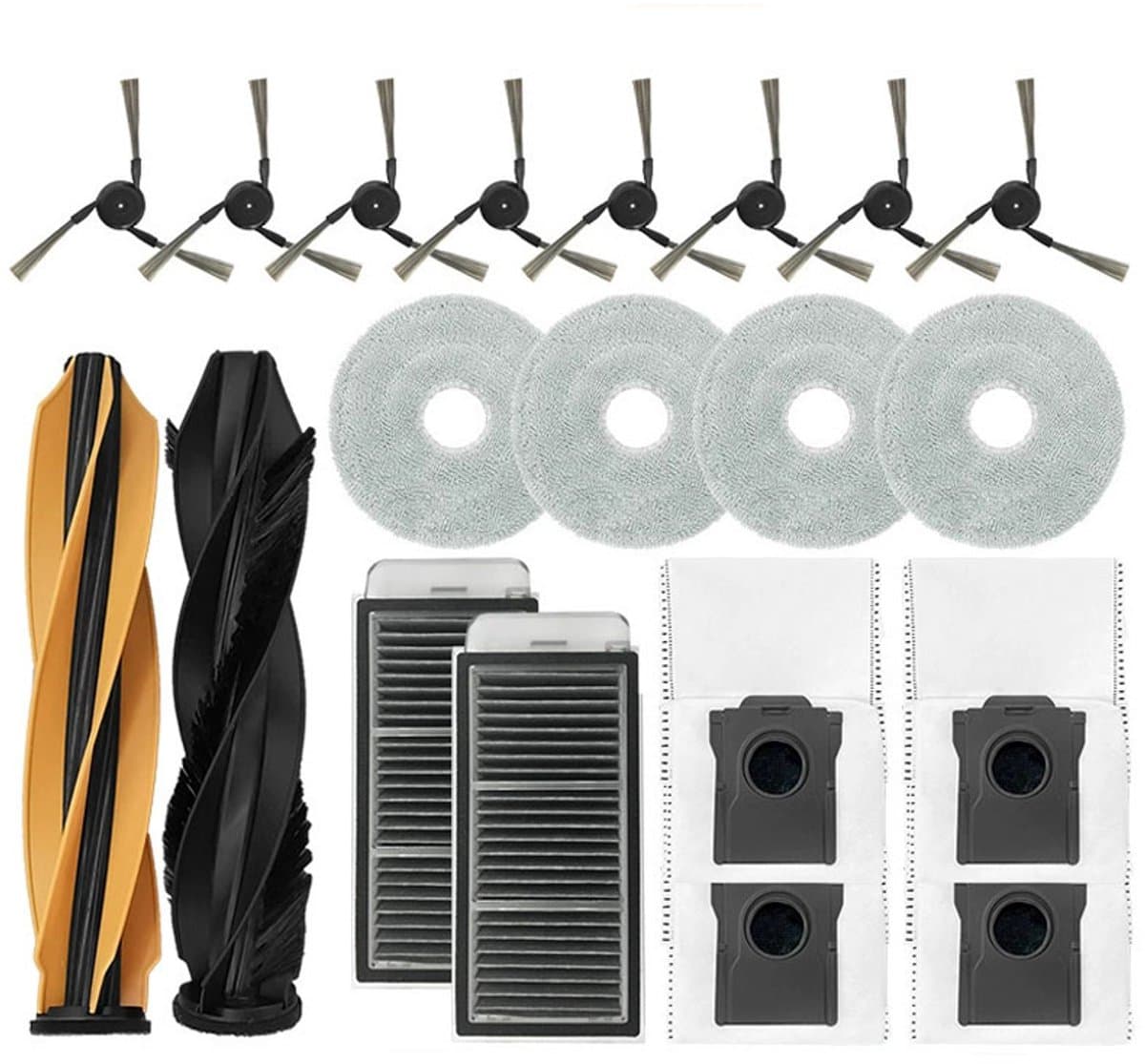 Geschikt voor Dreame X50 X40 Veegrobot Accessoires Vervangingsset Hoofdborstel Filter Zijborstel Accessoireset -20 stuks — afbeelding 1