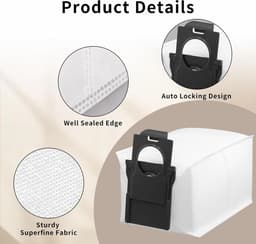 Compatibel met Dreame X40 Ultra Bot X40/X40 Pro Robotstofzuiger Vervanging Hoofdborstel HEPA-filter Mop Pads Stofzakken Reserveonderdelen Accessoires(10PCS) — thumbnail 3
