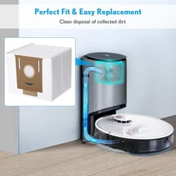 10 stuks stofzuigerzakken Geschikt voor Ecovacs Deebot N8+, N8 Pro+, Ozmo T8, T8 AIVI, T8+, T8 AIVI+, T8 MAX, T9+, DX93, DDX96 Yeedi Vac Station stofzuiger — thumbnail 4