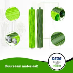 DEGG® - Rubberen bortels geschikt voor iRobot roomba E, I en J Series - Geschikt voor iRobot roomba onderdelen - passend op: i7 i7+ i1 i1+ i3 i3+ i4 i4+ i5 i5+ i6 i6+ i8 i8+ e5 e6 e7 - Roomba rollers - 2 SET(S) — thumbnail 3