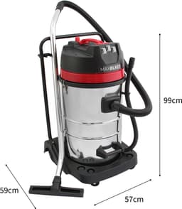 Industriële Stofzuiger 80L Nat & Droog 3000W met 5 Accessoires en Stofzakken — thumbnail 5