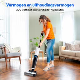 MEDION H30 harde vloerenreiniger met zuigfunctie (2in1, snoerloos, oplaadbare accu, vloerreiniger, borstelrol, aparte schoon- en vuilwatertank, zelfreinigende functie, LED-display, MD11935) — thumbnail 5