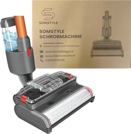 Somstyle Vloer Schrobmachine Opzetstuk Geschikt Voor Dyson V7, V8, V10, V11, V15 Steelstofzuiger - Mop Dweil - Zwart — thumbnail 4