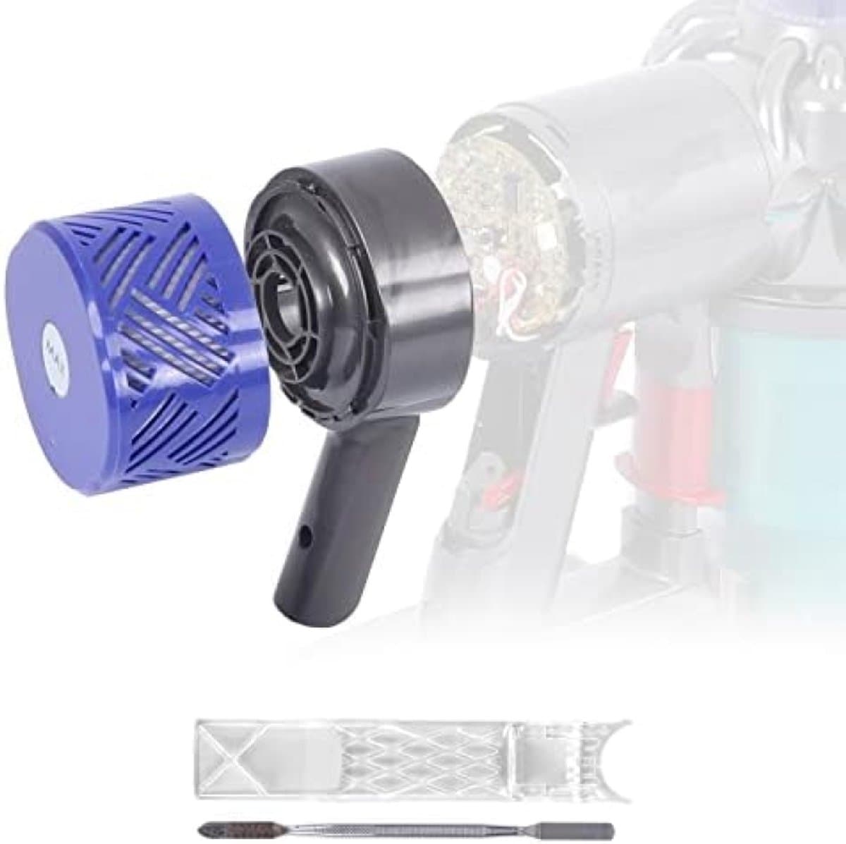 Motor Achterklep + HEPA-filter Vervangingsset geschikt voor Dyson V6 en Compatibele Modellen — afbeelding 1